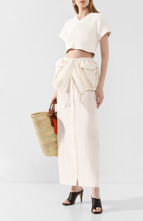Женская юбка-макси JACQUEMUS кремвого цвета по цене 49950 руб., арт. 201SK04/23110 | Фото 2 Женская юбка-макси JACQUEMUS кремвого цвета, арт. 201SK04/23110 | Фото 2