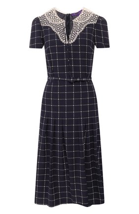 Женское шелковое платье RALPH LAUREN темно-синего цвета по цене 314000 руб., арт. 290798073 | Фото 1 Женское шелковое платье RALPH LAUREN темно-синего цвета, арт. 290798073 | Фото 1