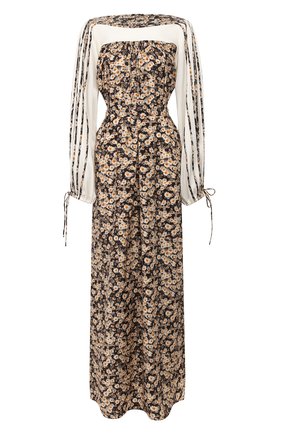 Женское шелковое платье STELLA MCCARTNEY разноцветного цвета по цене 329500 руб., арт. 600804/S0A49 | Фото 1 Женское шелковое платье STELLA MCCARTNEY разноцветного цвета, арт. 600804/S0A49 | Фото 1 (Материал внешний: Шелк; Рукава: Длинные; Случай: Повседневный; Длина Ж (юбки, платья, шорты): Макси; Принт: С принтом; Женское Кросс-КТ: Платье-одежда)