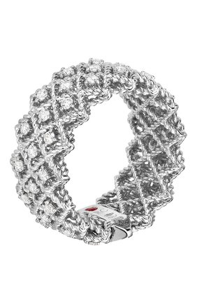Женские кольцо ROBERTO COIN бесцветного цвета, арт. ADR777RI0870 | Фото 1 (Материал сплава: Белое золото; Драгоценные камни: Бриллианты)