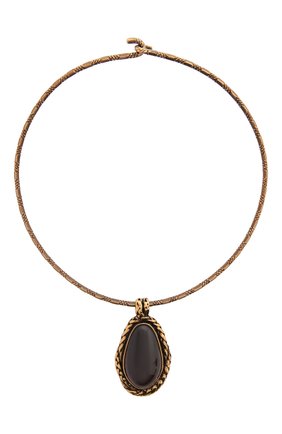 Женское колье ALEXANDER MCQUEEN золотого цвета по цене 47400 руб., арт. 623932/J160T | Фото 1 Женское колье ALEXANDER MCQUEEN золотого цвета, арт. 623932/J160T | Фото 1