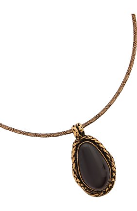 Женское колье ALEXANDER MCQUEEN золотого цвета по цене 47400 руб., арт. 623932/J160T | Фото 2 Женское колье ALEXANDER MCQUEEN золотого цвета, арт. 623932/J160T | Фото 2