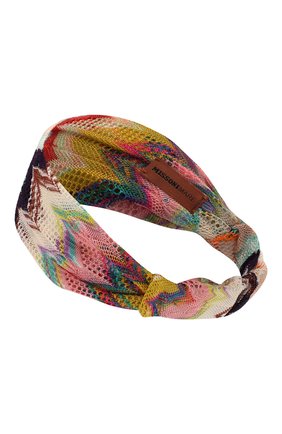 Женская повязка на голову MISSONI разноцветного цвета по цене 12100 руб., арт. MMS00001/BR00AM | Фото 2 Женская повязка на голову MISSONI разноцветного цвета, арт. MMS00001/BR00AM | Фото 2