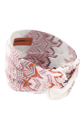 Женская повязка на голову MISSONI разноцветного цвета по цене 14500 руб., арт. MMS00049/BR00AC | Фото 2 Женская повязка на голову MISSONI разноцветного цвета, арт. MMS00049/BR00AC | Фото 2