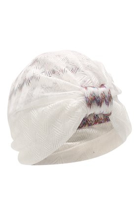 Женский чалма MISSONI белого цвета по цене 20700 руб., арт. MMS00004/BR00B5 | Фото 1 Женский чалма MISSONI белого цвета, арт. MMS00004/BR00B5 | Фото 1
