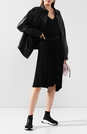 Женские текстильные кроссовки speed BALENCIAGA черного цвета по цене 54900 руб., арт. 602237/W05GC | Фото 2 Женские текстильные кроссовки speed BALENCIAGA черного цвета, арт. 602237/W05GC | Фото 2