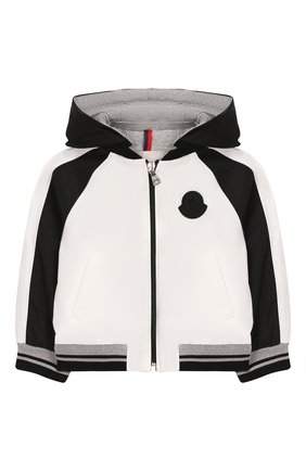 Детского ветровка MONCLER черно-белого цвета по цене 21950 руб., арт. F1-951-1A706-20-54543 | Фото 1 Детского ветровка MONCLER черно-белого цвета, арт. F1-951-1A706-20-54543 | Фото 1