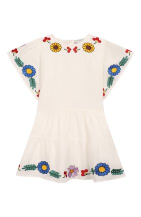Детское хлопковое платье STELLA MCCARTNEY белого цвета по цене 6480 руб., арт. 588691/S0K62 | Фото 1 Детское хлопковое платье STELLA MCCARTNEY белого цвета, арт. 588691/S0K62 | Фото 1
