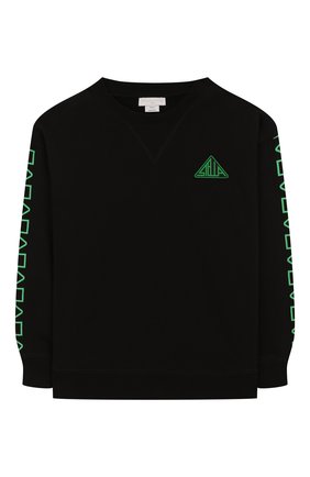 Детского комплект из свитшота и брюк STELLA MCCARTNEY черного цвета по цене 9395 руб., арт. 600130/S0J28 | Фото 2 Детского комплект из свитшота и брюк STELLA MCCARTNEY черного цвета, арт. 600130/S0J28 | Фото 2