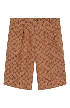 Детские хлопковые шорты GUCCI бежевого цвета по цене 26550 руб., арт. 591622/XWAGX | Фото 1 Детские хлопковые шорты GUCCI бежевого цвета, арт. 591622/XWAGX | Фото 1