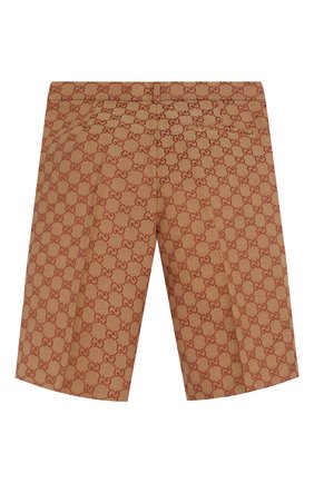 Детские хлопковые шорты GUCCI бежевого цвета по цене 26550 руб., арт. 591622/XWAGX | Фото 2 Детские хлопковые шорты GUCCI бежевого цвета, арт. 591622/XWAGX | Фото 2