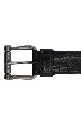 Мужской ремень из кожи аллигатора RALPH LAUREN темно-синего цвета по цене 128000 руб., арт. 404795767/AMIS | Фото 3 Мужской ремень из кожи аллигатора RALPH LAUREN темно-синего цвета, арт. 404795767/AMIS | Фото 3