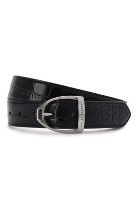 Мужской ремень из кожи аллигатора RALPH LAUREN темно-синего цвета по цене 131500 руб., арт. 404795770/AMIS | Фото 1 Мужской ремень из кожи аллигатора RALPH LAUREN темно-синего цвета, арт. 404795770/AMIS | Фото 1