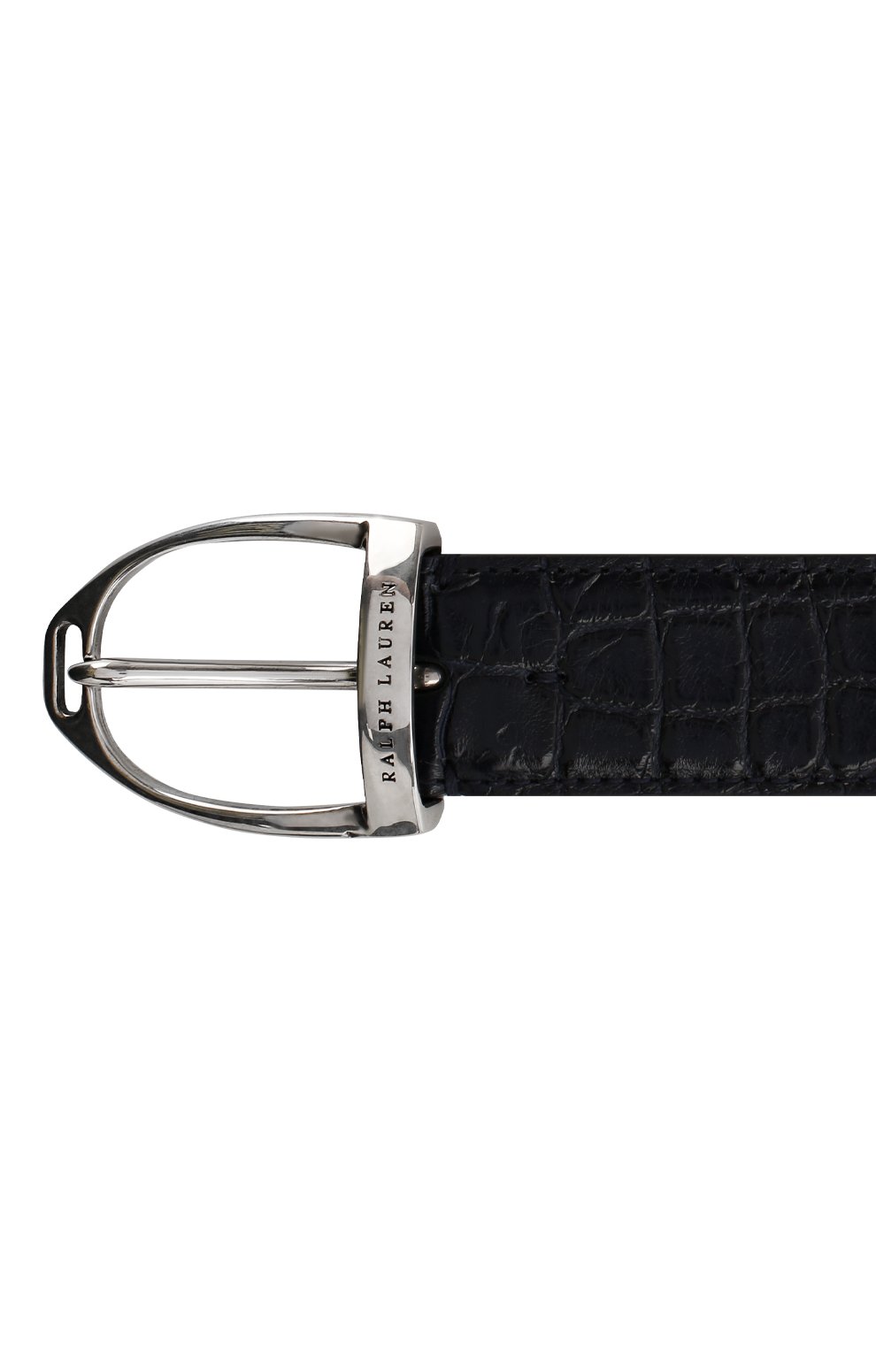 Мужской ремень из кожи аллигатора RALPH LAUREN темно-синего цвета по цене 109500 руб., арт. 404795770/AMIS | Фото 3 Мужской ремень из кожи аллигатора RALPH LAUREN темно-синего цвета, арт. 404795770/AMIS | Фото 3