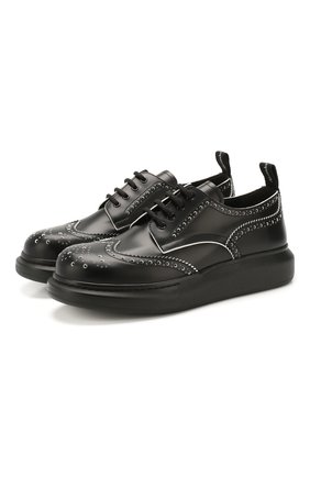 Мужской кожаные дерби ALEXANDER MCQUEEN черно-белого цвета по цене 47200 руб., арт. 586200/WHX5C | Фото 1 Мужской кожаные дерби ALEXANDER MCQUEEN черно-белого цвета, арт. 586200/WHX5C | Фото 1