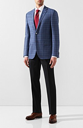 Мужской шерстяной пиджак CORNELIANI синего цвета по цене 86050 руб., арт. 85XY75-0116276/90 | Фото 2 Мужской шерстяной пиджак CORNELIANI синего цвета, арт. 85XY75-0116276/90 | Фото 2