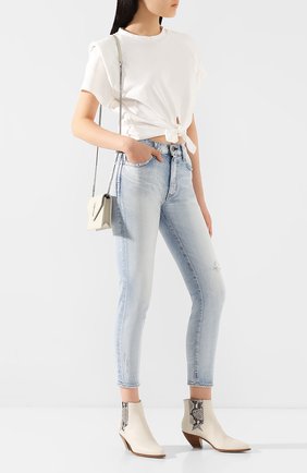Женские джинсы MOUSSY голубого цвета по цене 25200 руб., арт. 025DSC12-2180 | Фото 2 Женские джинсы MOUSSY голубого цвета, арт. 025DSC12-2180 | Фото 2