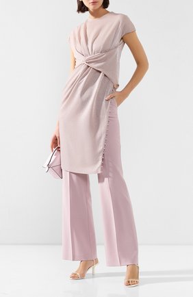 Женская топ LANVIN светло-розового цвета по цене 78800 руб., арт. RW-T0600K-4506-E20 | Фото 2 Женская топ LANVIN светло-розового цвета, арт. RW-T0600K-4506-E20 | Фото 2