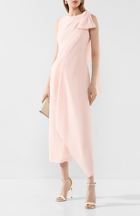Женское шерстяное платье ROLAND MOURET светло-розового цвета по цене 150000 руб., арт. SS20/S0896/F0275 | Фото 2 Женское шерстяное платье ROLAND MOURET светло-розового цвета, арт. SS20/S0896/F0275 | Фото 2