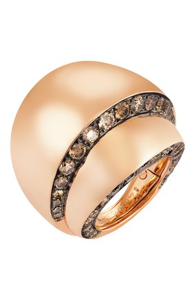 Женские кольцо DE GRISOGONO бесцветного цвета, арт. 55301/05 | Фото 1 (Материал сплава: Розовое золото; Драгоценные камни: Бриллианты)