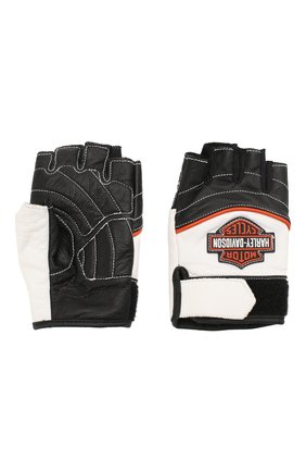 Женские кожаные перчатки genuine motorclothes HARLEY-DAVIDSON черно-белого цвета по цене 8000 руб., арт. 98167-18VW | Фото 2 Женские кожаные перчатки genuine motorclothes HARLEY-DAVIDSON черно-белого цвета, арт. 98167-18VW | Фото 2