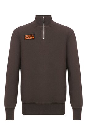 Мужской хлопковый джемпер 1903 HARLEY-DAVIDSON темно-коричневого цвета по цене 13970 руб., арт. 96137-20VM | Фото 1 Мужской хлопковый джемпер 1903 HARLEY-DAVIDSON темно-коричневого цвета, арт. 96137-20VM | Фото 1