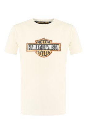 Мужская хлопковая футболка 1903 HARLEY-DAVIDSON кремвого цвета по цене 6470 руб., арт. 99001-19VM | Фото 1 Мужская хлопковая футболка 1903 HARLEY-DAVIDSON кремвого цвета, арт. 99001-19VM | Фото 1