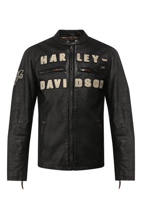 Мужская кожаная куртка 1903 HARLEY-DAVIDSON черного цвета по цене 77750 руб., арт. 97000-20VM | Фото 1 Мужская кожаная куртка 1903 HARLEY-DAVIDSON черного цвета, арт. 97000-20VM | Фото 1 (Рукава: Длинные; Мужское Кросс-КТ: Кожа и замша, Верхняя одежда, Куртка-верхняя одежда; Длина (верхняя одежда): Короткие; Кросс-КТ: Куртка)