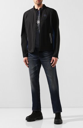 Мужская куртка genuine motorclothes HARLEY-DAVIDSON черного цвета по цене 22790 руб., арт. 97505-19VM | Фото 2 Мужская куртка genuine motorclothes HARLEY-DAVIDSON черного цвета, арт. 97505-19VM | Фото 2