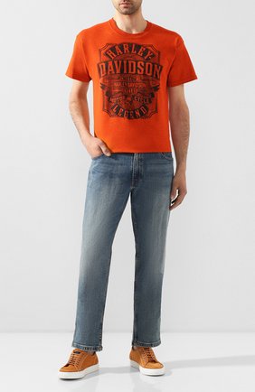 Мужские джинсы genuine motorclothes HARLEY-DAVIDSON синего цвета по цене 9710 руб., арт. 99053-18VM | Фото 2 Мужские джинсы genuine motorclothes HARLEY-DAVIDSON синего цвета, арт. 99053-18VM | Фото 2