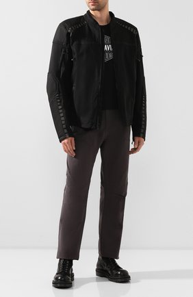 Мужская куртка h-d moto HARLEY-DAVIDSON черного цвета, арт. 98391-19EM | Фото 2 (Материал внешний: Хлопок; Мужское Кросс-КТ: Верхняя одежда; Длина (верхняя одежда): Короткие; Рукава: Длинные; Кросс-КТ: Ветровка, Куртка)
