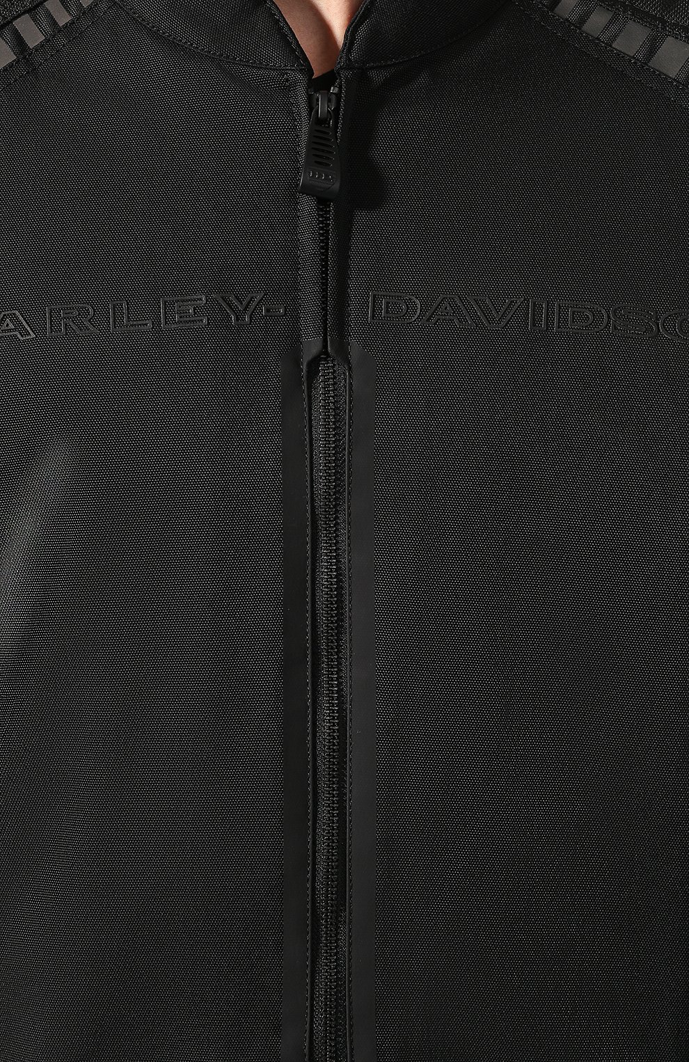 Мужская куртка h-d moto HARLEY-DAVIDSON черного цвета, арт. 98391-19EM | Фото 5 (Кросс-КТ: Куртка, Ветровка; Рукава: Длинные; Материал внешний: Хлопок; Мужское Кросс-КТ: Верхняя одежда; Длина (верхняя одежда): Короткие)