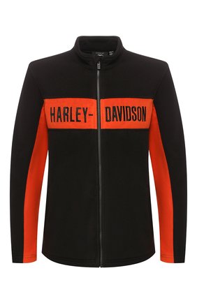 Мужская куртка genuine motorclothes HARLEY-DAVIDSON черного цвета, арт. 99087-20VM | Фото 1 (Кросс-КТ: Куртка, Ветровка; Рукава: Длинные; Материал внешний: Синтетический материал; Мужское Кросс-КТ: Верхняя одежда; Длина (верхняя одежда): Короткие)