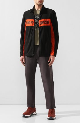 Мужская куртка genuine motorclothes HARLEY-DAVIDSON черного цвета, арт. 99087-20VM | Фото 2 (Кросс-КТ: Куртка, Ветровка; Рукава: Длинные; Материал внешний: Синтетический материал; Мужское Кросс-КТ: Верхняя одежда; Длина (верхняя одежда): Короткие)