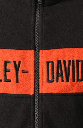 Мужская куртка genuine motorclothes HARLEY-DAVIDSON черного цвета, арт. 99087-20VM | Фото 5 (Кросс-КТ: Куртка, Ветровка; Рукава: Длинные; Материал внешний: Синтетический материал; Мужское Кросс-КТ: Верхняя одежда; Длина (верхняя одежда): Короткие)
