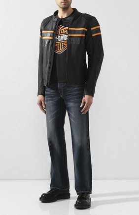 Мужская кожаная куртка genuine motorclothes HARLEY-DAVIDSON черного цвета по цене 68920 руб., арт. 98007-20EM | Фото 2 Мужская кожаная куртка genuine motorclothes HARLEY-DAVIDSON черного цвета, арт. 98007-20EM | Фото 2