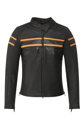 Мужская кожаная куртка genuine motorclothes HARLEY-DAVIDSON черного цвета, арт. 98007-20EM | Фото 1 (Рукава: Длинные; Мужское Кросс-КТ: Кожа и замша, Верхняя одежда; Длина (верхняя одежда): Короткие; Кросс-КТ: Куртка; Материал внешний: Натуральная кожа)