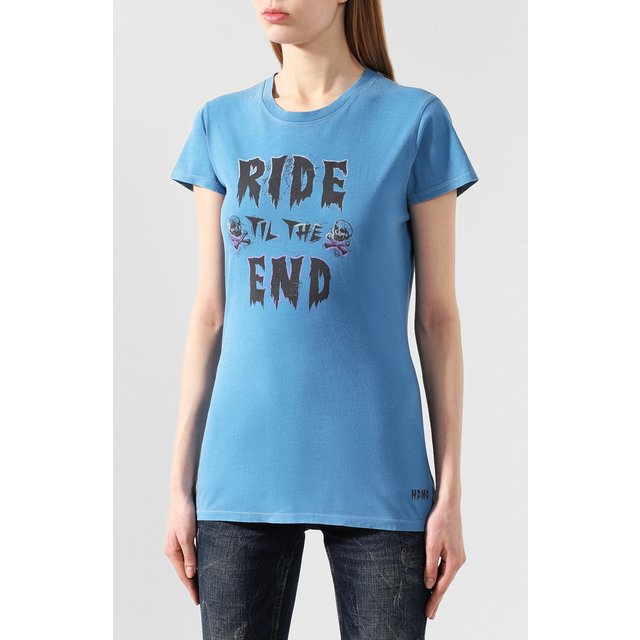 фото Хлопковая футболка black label harley-davidson