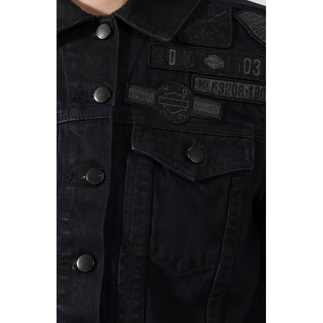 фото Джинсовая куртка black label harley-davidson