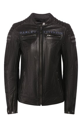Женская кожаная куртка genuine motorclothes HARLEY-DAVIDSON черного цвета по цене 74450 руб., арт. 97037-19EW | Фото 1 Женская кожаная куртка genuine motorclothes HARLEY-DAVIDSON черного цвета, арт. 97037-19EW | Фото 1