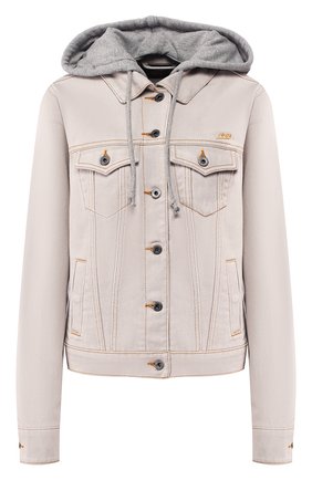 Женская джинсовая куртка 1903 HARLEY-DAVIDSON светло-розового цвета, арт. 97428-20VW | Фото 1 (Длина (верхняя одежда): Короткие; Рукава: Длинные; Кросс-КТ: Куртка, Деним; Материал внешний: Деним)
