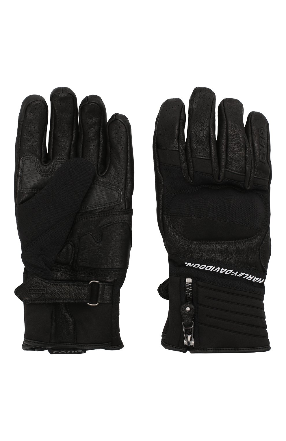 Мужские комбинированные перчатки fxrg HARLEY-DAVIDSON черного цвета, арт. 98273-19EM | Фото 2 (Кросс-КТ: Спорт)