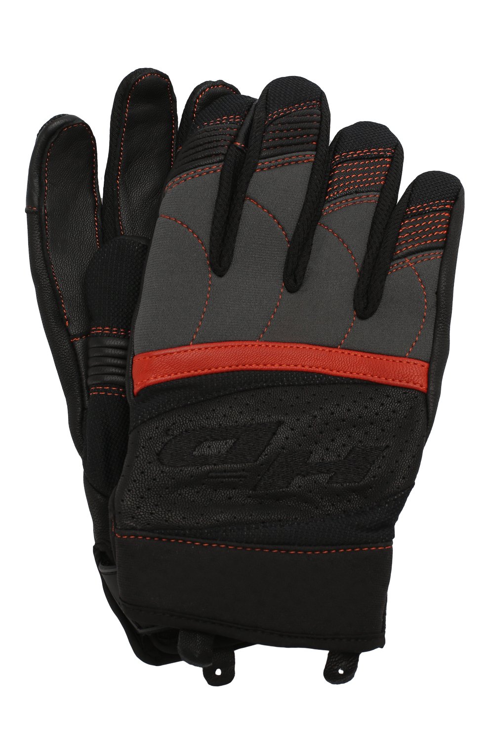 Мужские комбинированные перчатки genuine motorclothes HARLEY-DAVIDSON черного цвета, арт. 98151-20VM | Фото 1 (Материал: Текстиль, Натуральная кожа; Кросс-КТ: Спорт)