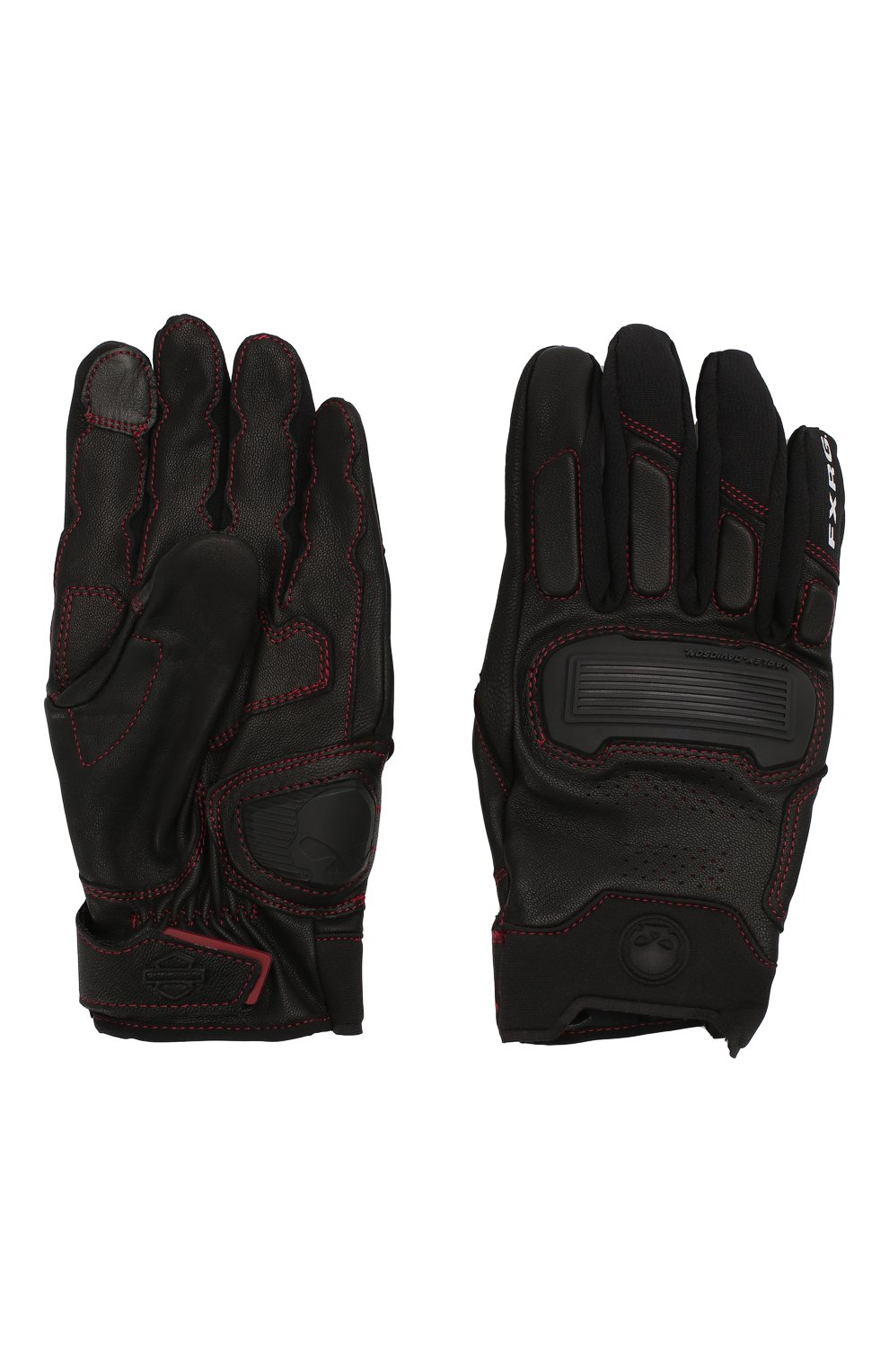 Мужские комбинированные перчатки fxrg HARLEY-DAVIDSON черного цвета, арт. 98296-20VM | Фото 2 (Кросс-КТ: Спорт)