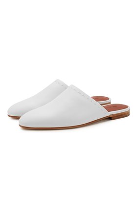 Женские кожаные сабо balgha LORO PIANA белого цвета по цене 46700 руб., арт. FAL1146 | Фото 1 Женские кожаные сабо balgha LORO PIANA белого цвета, арт. FAL1146 | Фото 1