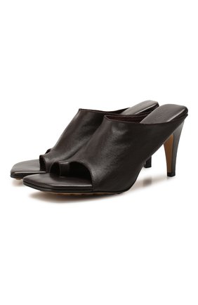 Женские кожаные мюли BOTTEGA VENETA коричневого цвета по цене 69100 руб., арт. 618760/VBS00 | Фото 1 Женские кожаные мюли BOTTEGA VENETA коричневого цвета, арт. 618760/VBS00 | Фото 1