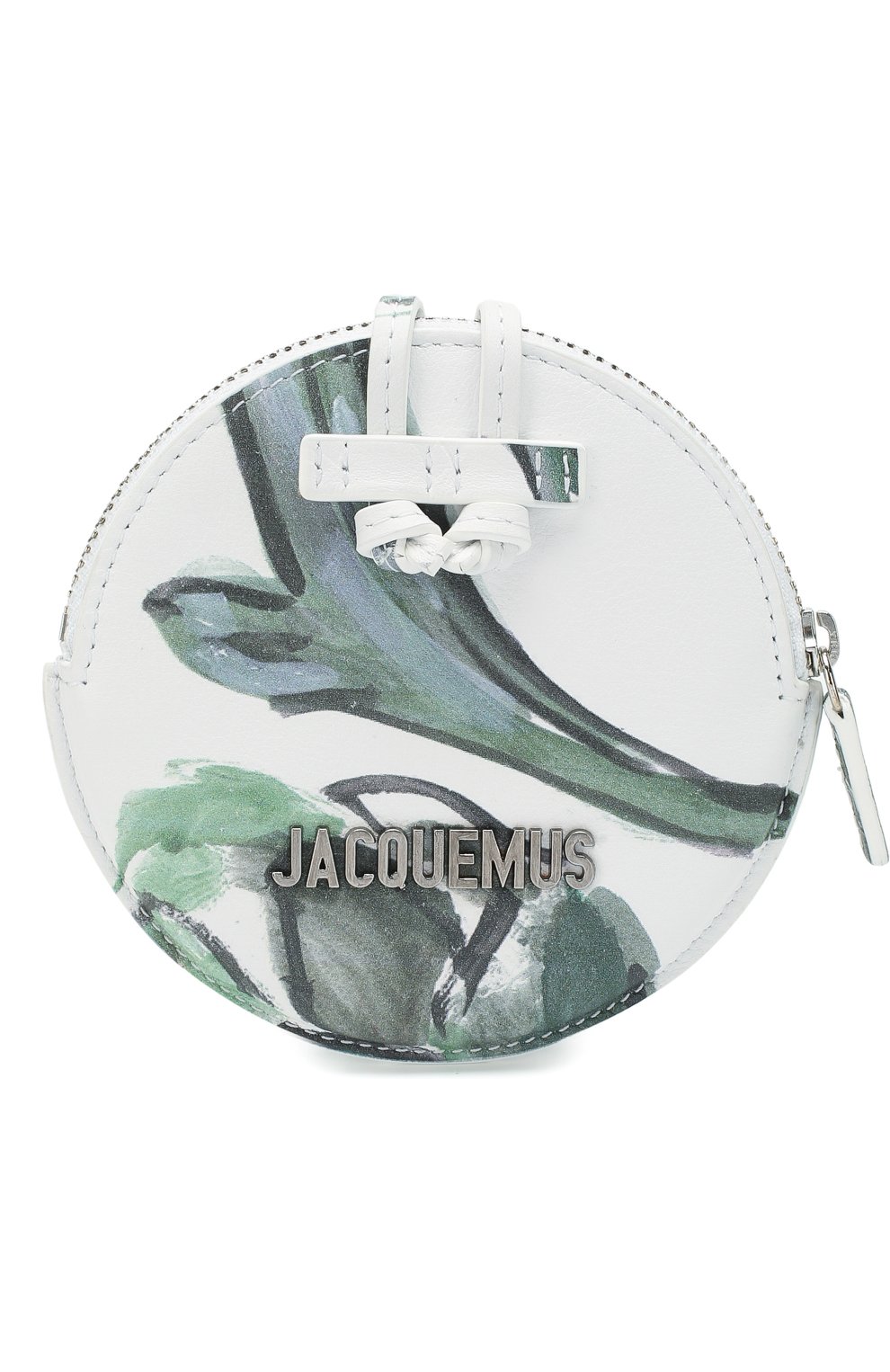 Женские кожаный кошелек для монет le pitchou JACQUEMUS зеленого цвета, арт. 205AC22/5853S | Фото 1