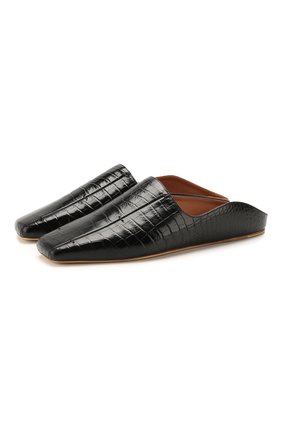 Женские кожаные сабо dax x deveaux MALONE SOULIERS черного цвета по цене 43650 руб., арт. DAX FLAT 1 | Фото 1 Женские кожаные сабо dax x deveaux MALONE SOULIERS черного цвета, арт. DAX FLAT 1 | Фото 1