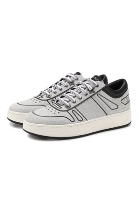 Женские комбинированные кеды hawaii JIMMY CHOO серебряного цвета по цене 35400 руб., арт. HAWAII/F/I00 | Фото 1 Женские комбинированные кеды hawaii JIMMY CHOO серебряного цвета, арт. HAWAII/F/I00 | Фото 1