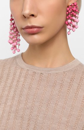 Женские серьги les mimosas JACQUEMUS розового цвета по цене 22050 руб., арт. 201JW11 | Фото 2 Женские серьги les mimosas JACQUEMUS розового цвета, арт. 201JW11 | Фото 2